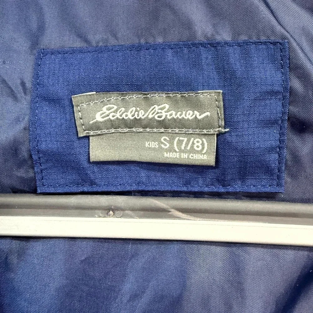 Eddie Bauer Lone Peak 3-in-1 Jacket Kids Small Blue Waterproof Hood Outer‎ Shell